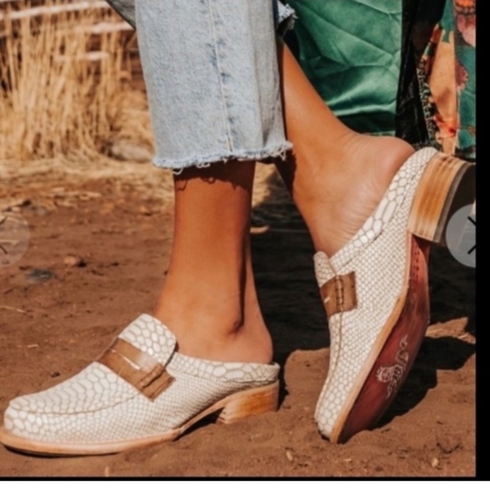 Freebird by Steven Cream and Brown Mules